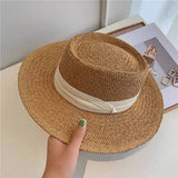 BEACH VACATION SUN FEDORA STRAW HATS FOR WOMEN_CWAH1151