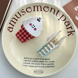 ICE CREAM CONE ACETATE HAIR CLAW CLIP_CWAHA5951
