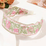 MESH EMBROIDERED FLOWER HEADBAND_CWAHA1651