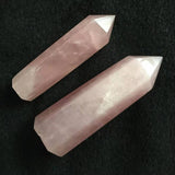 ROSE QUARTZ CRYSTAL POINT HEX TOWER_CWMM8100