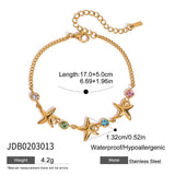 STARFISH ZIRCON BRACELET IN TITANIUM STEEL_CWAJE4622
