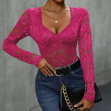 Square Collar Patchwork Sexy Slim-Fit Jumpsuit