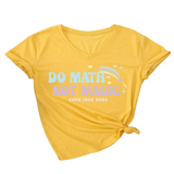 INSPIRATIONAL MATH QUOTE V NECK TEE FOR WOMEN_CWTTS1477