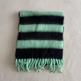 BLUE BROWN STRIPE SCARF THICK WINTER WRAP_CWASC2332