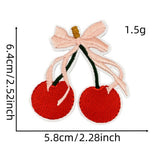 CUTE SOLID COLOR CARTOON BOW EMBROIDERED PATCH_CWMM4027