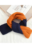Yarn Kni Colorblock Scarf - Cozy Neck Wrap_Cwasc0052