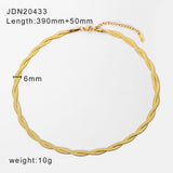 MULTILAYER GOLD PLATE STAINLESS STEEL NECKLACE_CWAJE0619