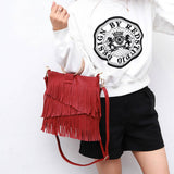 Cwab4544_Irregular Tassel Handbag Shoulder Bag