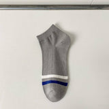 Two-Bar Solid Color Breathable Socks For Men_Cwms2004