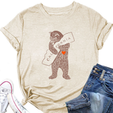 FUNNY BEAR SHORT SLEEVE T SHIRT FOR HER_CWTTS1505