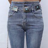 Vintage Geometric Square Women'S Waist Chain_Cwabe0624