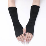 Long Knitted Warm Fingerless Gloves_Cwag0096