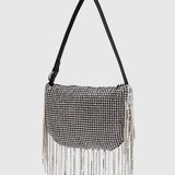 Soft Turn Tassel Rhinestone Evening Top Handbag_Cwab3606