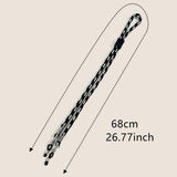 COLORFUL DUAL COLOR BLOCK BRAIDED GLASSES LANYARD_CWMM1157