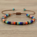 CYLINDRICAL RED PINE SEMI PRECIOUS STONE BRACELET_CWMM3806