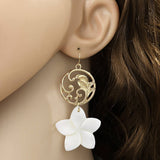 NATURAL FRESHWATER SHELL PLUMERIA EARRINGS_CWMM4326