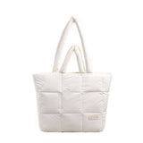 PUFFER TOTE BAG QUILTED LARGE SHOULDER BAG_CUAB00521