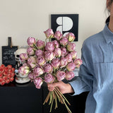 BURNT EDGE ANGORA ROSE FOR HOME PHOTO DECOR_CWMM6571