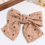 SIMPLE AND ELEGANT FLOWER DOT BOW CLIP_CWAHA2301
