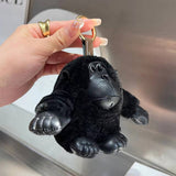 CUTE WOOL CHIMPANZEE CAR KEYCHAIN FUR PENDANT_CWMM2490