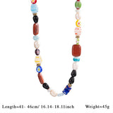 LARGE SHELL STARFISH BEADED FIGARO NECKLACE_CWMM7534