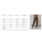 Stylish Elastic-Waistband Zipper Tight Knit Pants