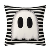 HALLOWEEN BLACK AND WHITE SPIDER PILLOWCASE_CWMM1337