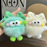 CUTE BOWKNOT BIG EYES CAR KEYCHAIN PLUSH PENDANT_CWMM2518