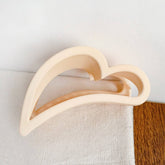 Heart Morandi Color Simple Hollow Hairpin