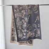 French Vintage Soft Warm Faux Cashmere Scarf_Cwasc03451