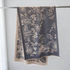 French Vintage Soft Warm Faux Cashmere Scarf_Cwasc03451