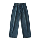 Tide Wash Polish White Pleated Micro-Cone Jeans