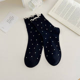 ALL MATCH NEW POLKA DOT MID CALF SOCKS_CWMS0953