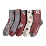 HOME WARM FAUX MINK PLUSH MIDDLE SOCKS_CWMS1131