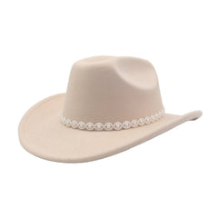 AUTUMN WINTER WOOL FEDORA HAT WESTERN COWBOY_CWAH04463