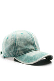 Washed Denim Solid Baseball Cap Street Style_Cwah0527