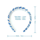 NEW RAFFIA PP STRAW PADDED HIGH CROWN HEADBAND_CWAHA6341
