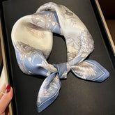 100% MULBERRY SILK SQUARE SCARF FOR HAIR NECK_CWASC0564