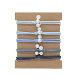 THREAD KNOT 5 CARD SET SIMPLE HAIR SCRUNCHIES_CWAHA2726