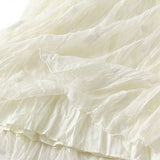 EMBROIDERED LACE A LINE FLARED MIDI SKIRT_CWBMS0359