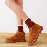 AUTUMN AND WINTER STRIPED LACE WOMENS SOCKS_CWMS0994