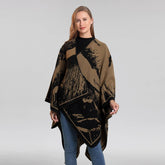 FAUX CASHMERE SHAWL CAPE WARM CLOAK_CWASC2260