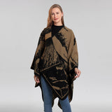FAUX CASHMERE SHAWL CAPE WARM CLOAK_CWASC2260