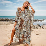 RAYON BEACH COVER UP WITH HANDWOVEN CHEST DETAIL_CWMM6157