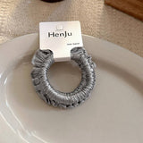 Elastic Pleated Mini Scrunchie Soft Hair Band_Cwaha08026