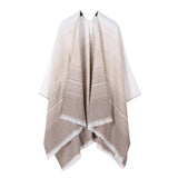 FAUX CASHMERE SHAWL GRADIENT SCARF SHAWL CAPE_CWASC2256