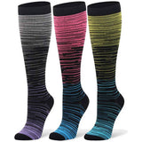 NEW GRADIENT MIXED COLOR COMPRESSION SOCKS_CWMS1884