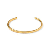 Unique 18K Gold Plated Titanium Open Cuff