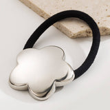 ELEGANT METAL FLOWER ELASTIC HAIR TIE FOR WOMEN_CWAHA6234