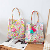 Floral Canvas Tote Bag For Women, Large Size_Cwab5677